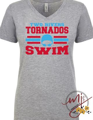 Two Rivers Tornados Swim V-Neck