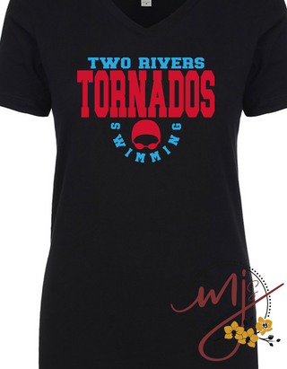 Two Rivers Tornados Swimming V-Neck