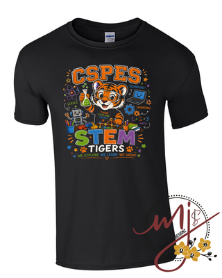 CSPES STEM Tigers "We Explore, We Learn, We Grow" T-Shirt