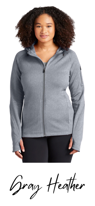 Embroidered Jacket - Ladies Tech Fleece Full-Zip Hooded Jacket