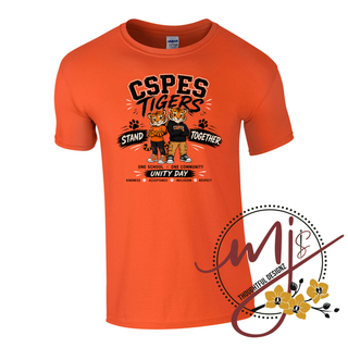 CSPES Tigers "Stand Together" Unity Day T-Shirt (Back-to-Back)