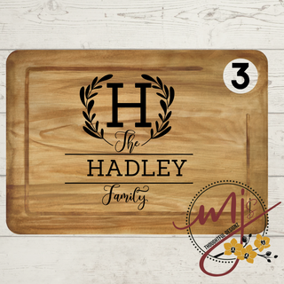 Olympic Personalized Cutting Board