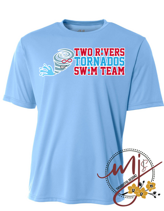 Two Rivers Tornado Swim Team Performance Shirt