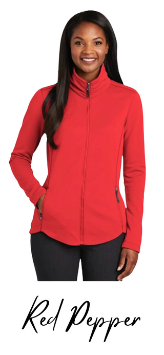 Embroidered Jacket - Ladies Collective Smooth Fleece Jacket