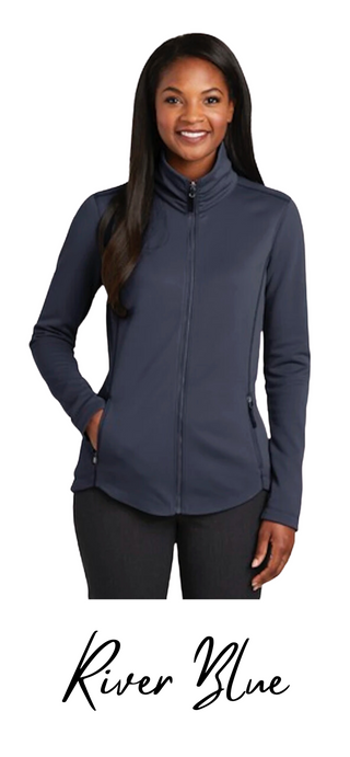 Embroidered Jacket - Ladies Collective Smooth Fleece Jacket