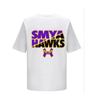 9U Hawks White Short Sleeve Shirt