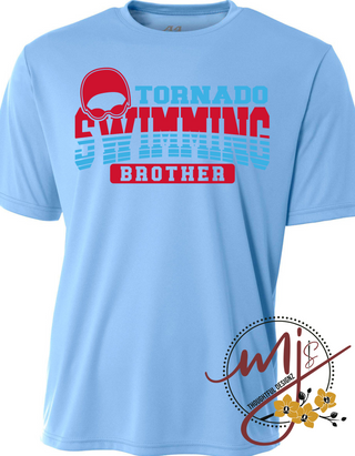 Youth Tornado Swimming Brother Performance Shirt