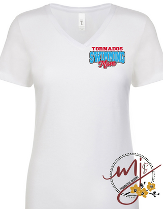 Tornado Swimming Mom 3 V-Neck