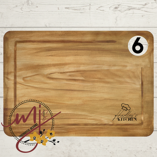 Family Kitchen Personalized Cutting Board