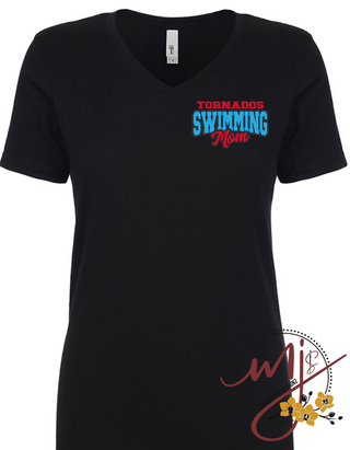 Tornado Swimming Mom 3 V-Neck