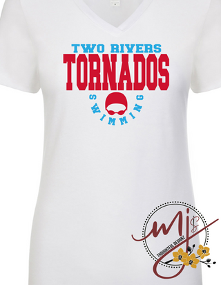 Two Rivers Tornados Swimming V-Neck