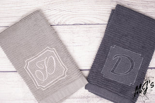 Personalized Monogrammed Kitchen Towel Set