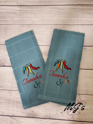 Personalized Kitchen Towel Set